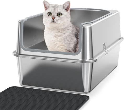 is a stainless steel litter box better than plastic|stainless steel litter box benefits.